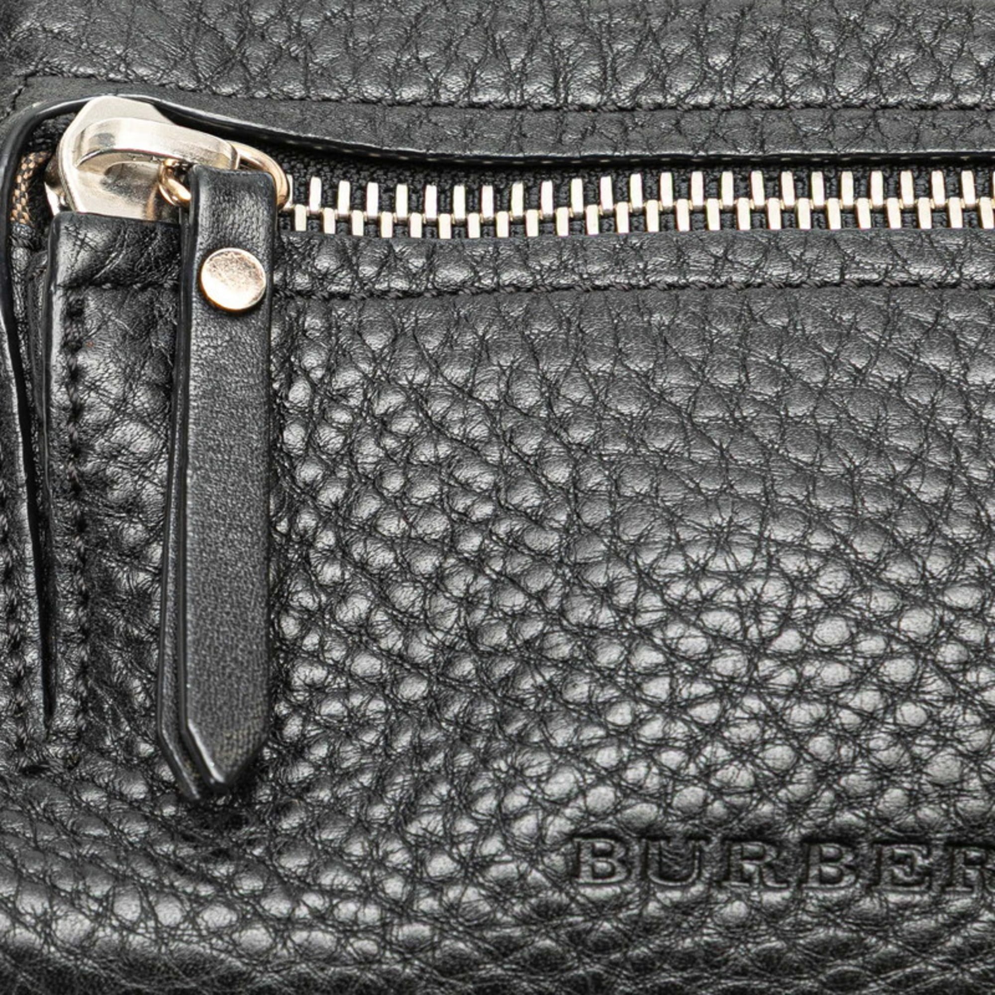 Burberry Black Leather Pochette Shoulder Bag (Pre-Owned)