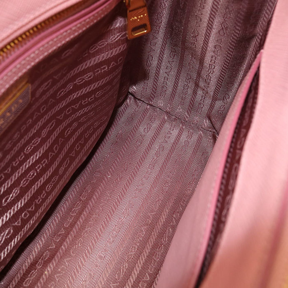 Prada Pink Leather Tote Bag (Pre-Owned)