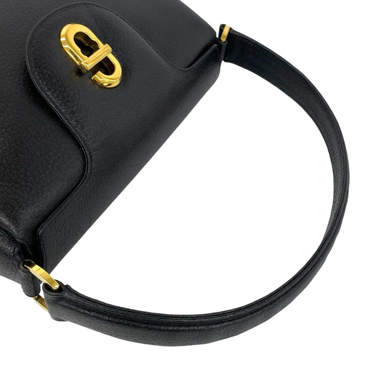 Gucci Black Leather Handbag Tote Bag (Pre-Owned)
