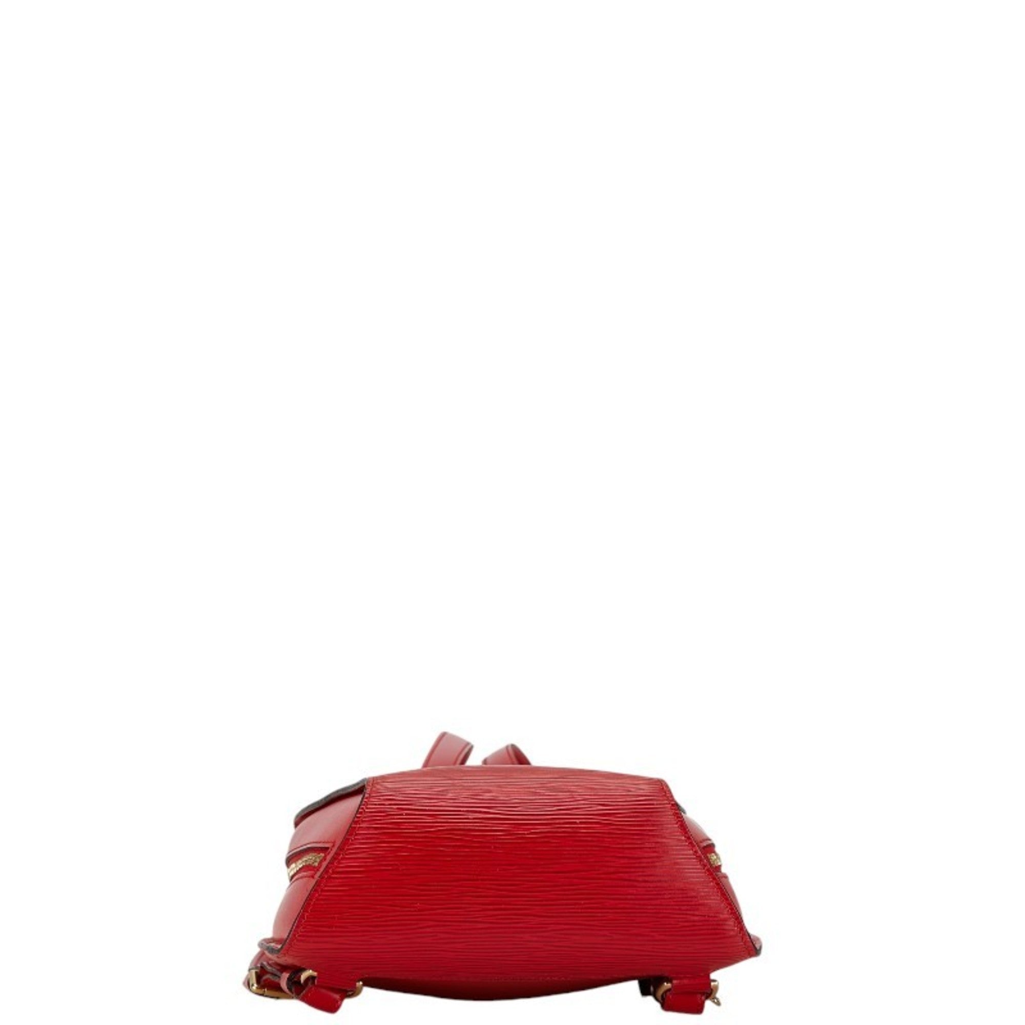 Louis Vuitton Castilian Red Leather Backpack (Pre-Owned)