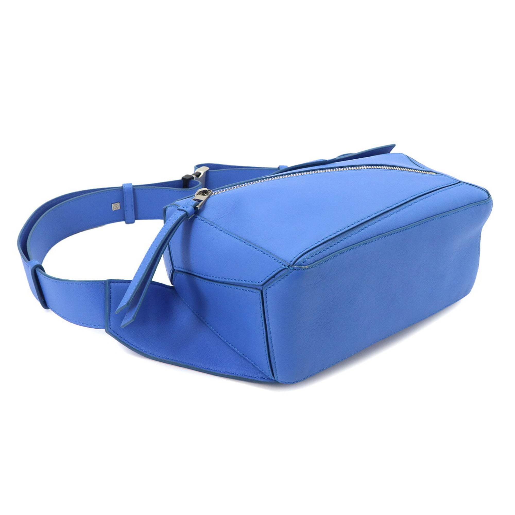 Loewe Blue Leather Handbag Sling Bag (Pre-Owned)