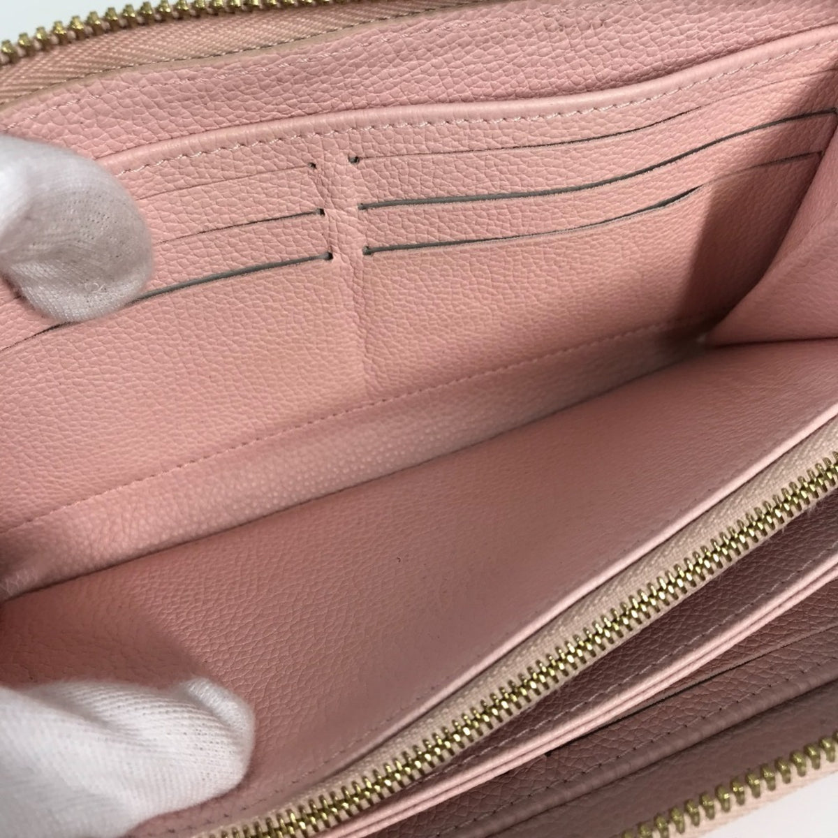Louis Vuitton Pink Monogram Empreinte Leather Long Wallet (Bi-Fold) (Pre-Owned)