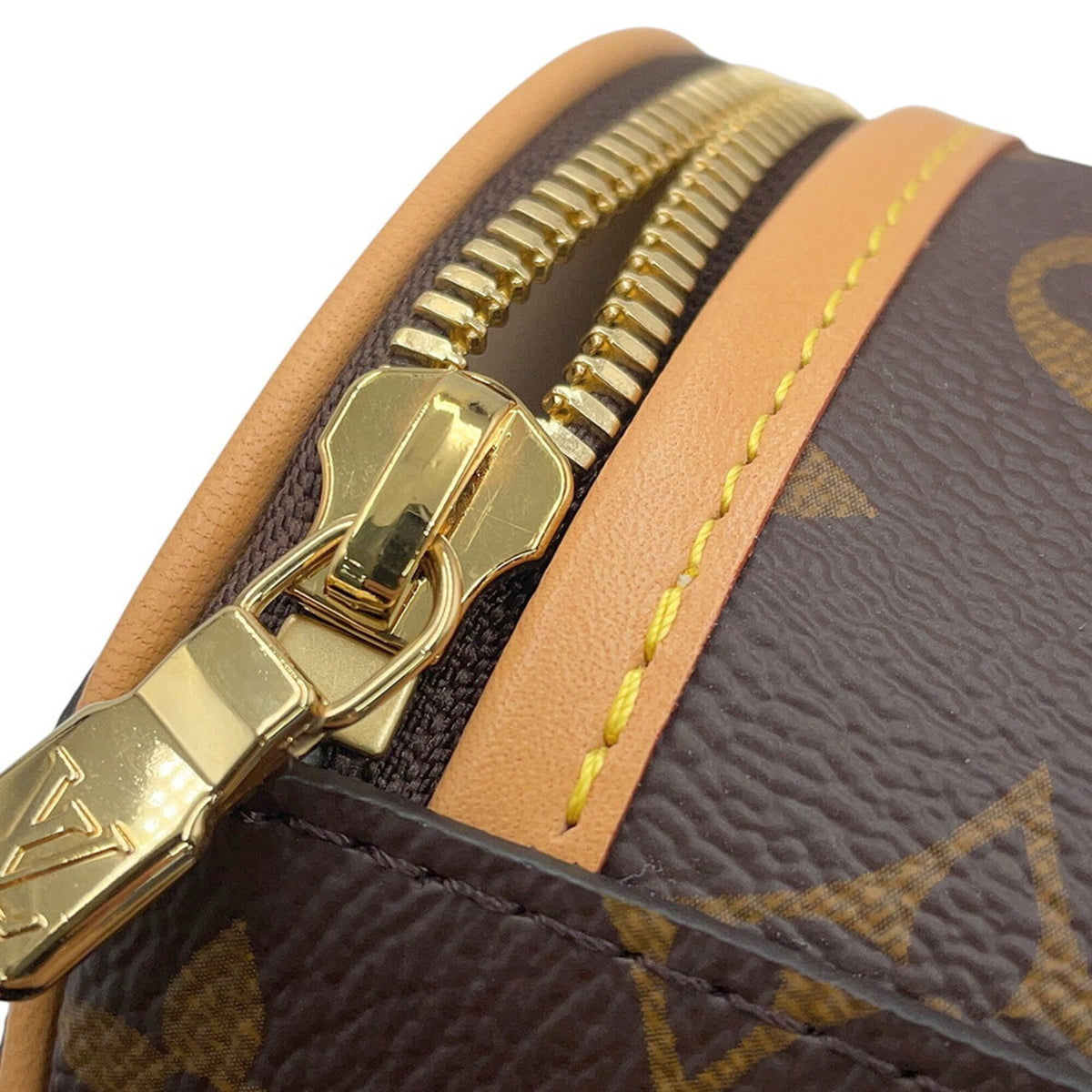 Louis Vuitton Monogram Beige Brown Monogram Handbag Shoulder Bag (Pre-Owned)