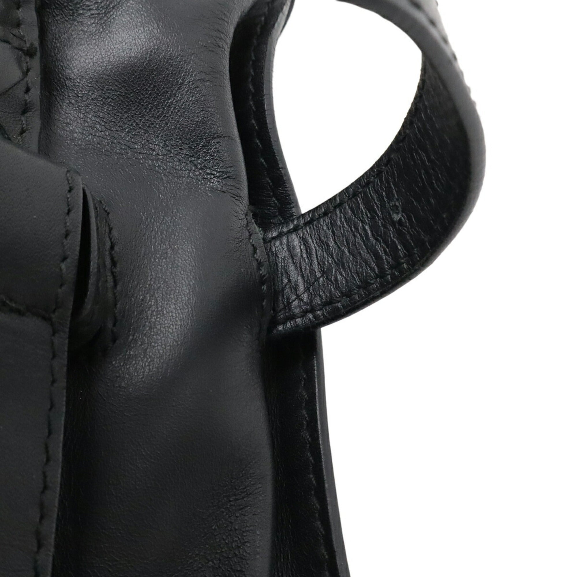 Bottega Veneta Black Leather Fanny Pack Sling Bag (Pre-Owned)