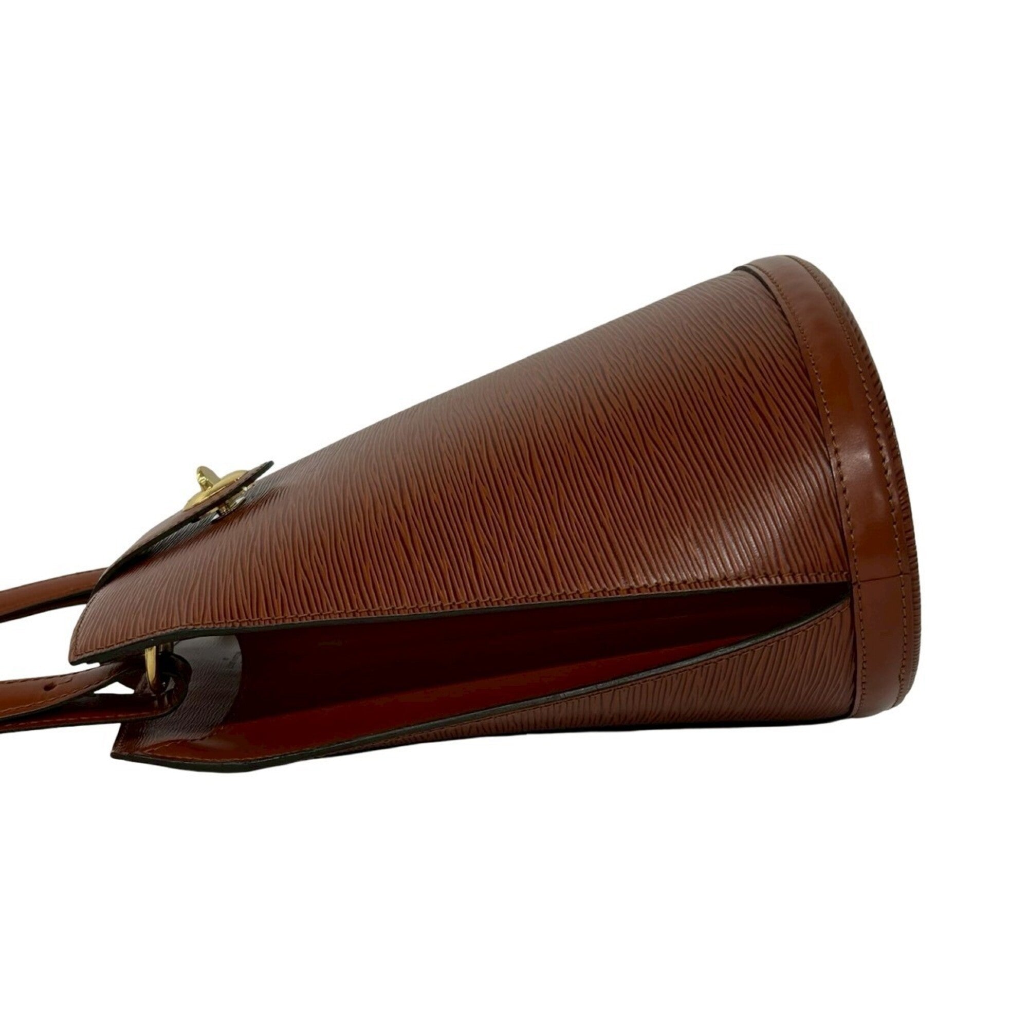 Louis Vuitton Brown Leather Shoulder Bag Tote Bag (Pre-Owned)