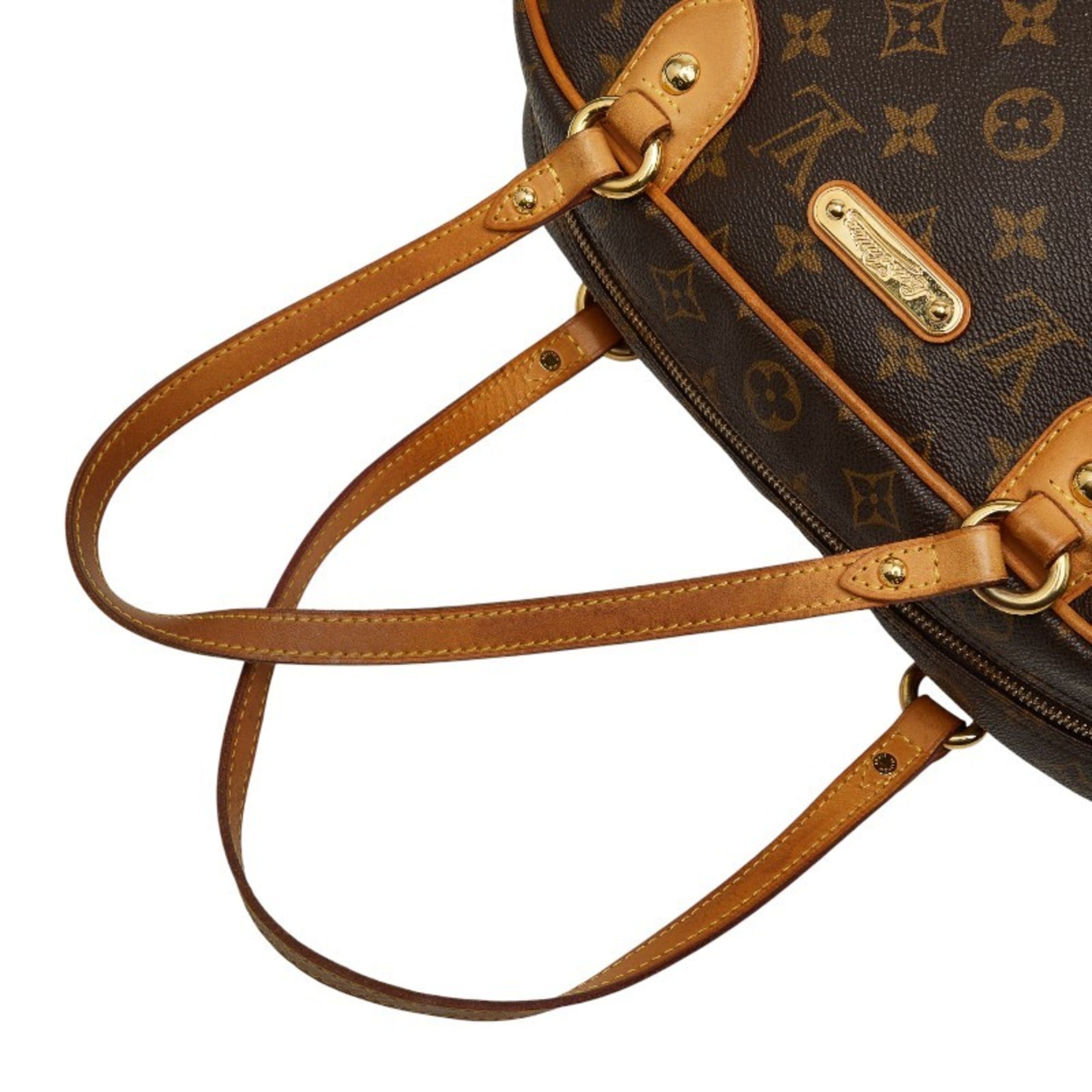 Louis Vuitton Brown Pvc Leather Handbag Shoulder Bag (Pre-Owned)