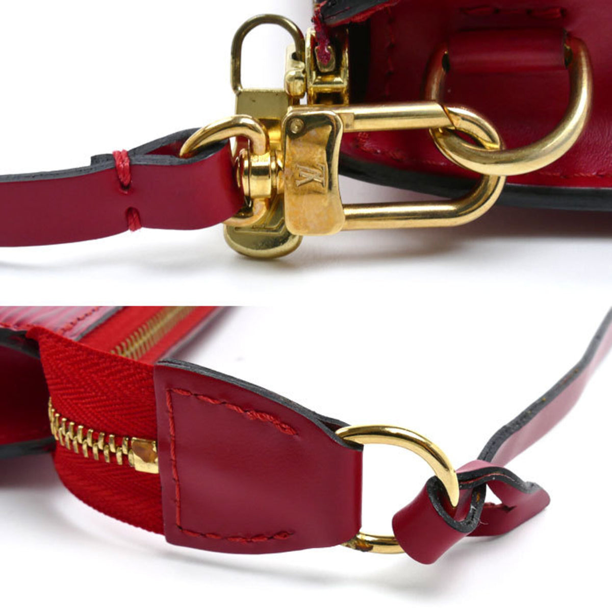 Louis Vuitton Red Color Epi Leather Pouch (Pre-Owned)