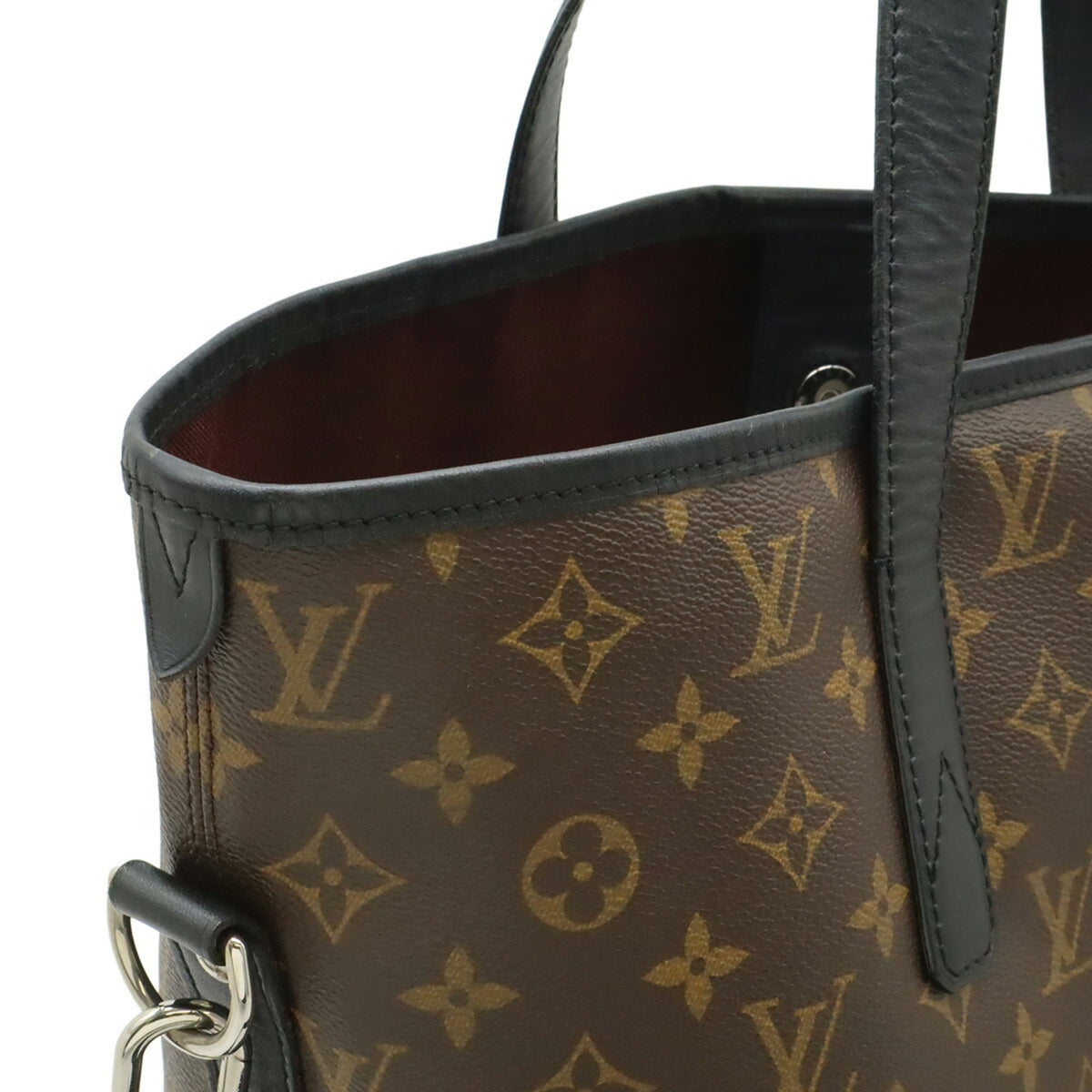 Louis Vuitton Monogram Black Brown Monogram Shoulder Bag Tote Bag (Pre-Owned)