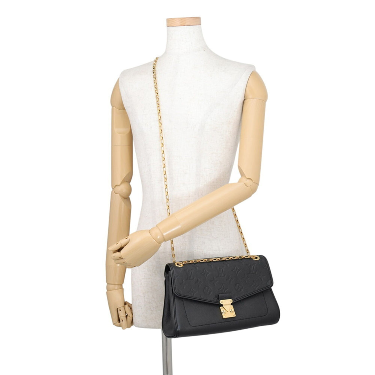Louis Vuitton Black Monogram Noir Monogram Empreinte Handbag Shoulder Bag (Pre-Owned)