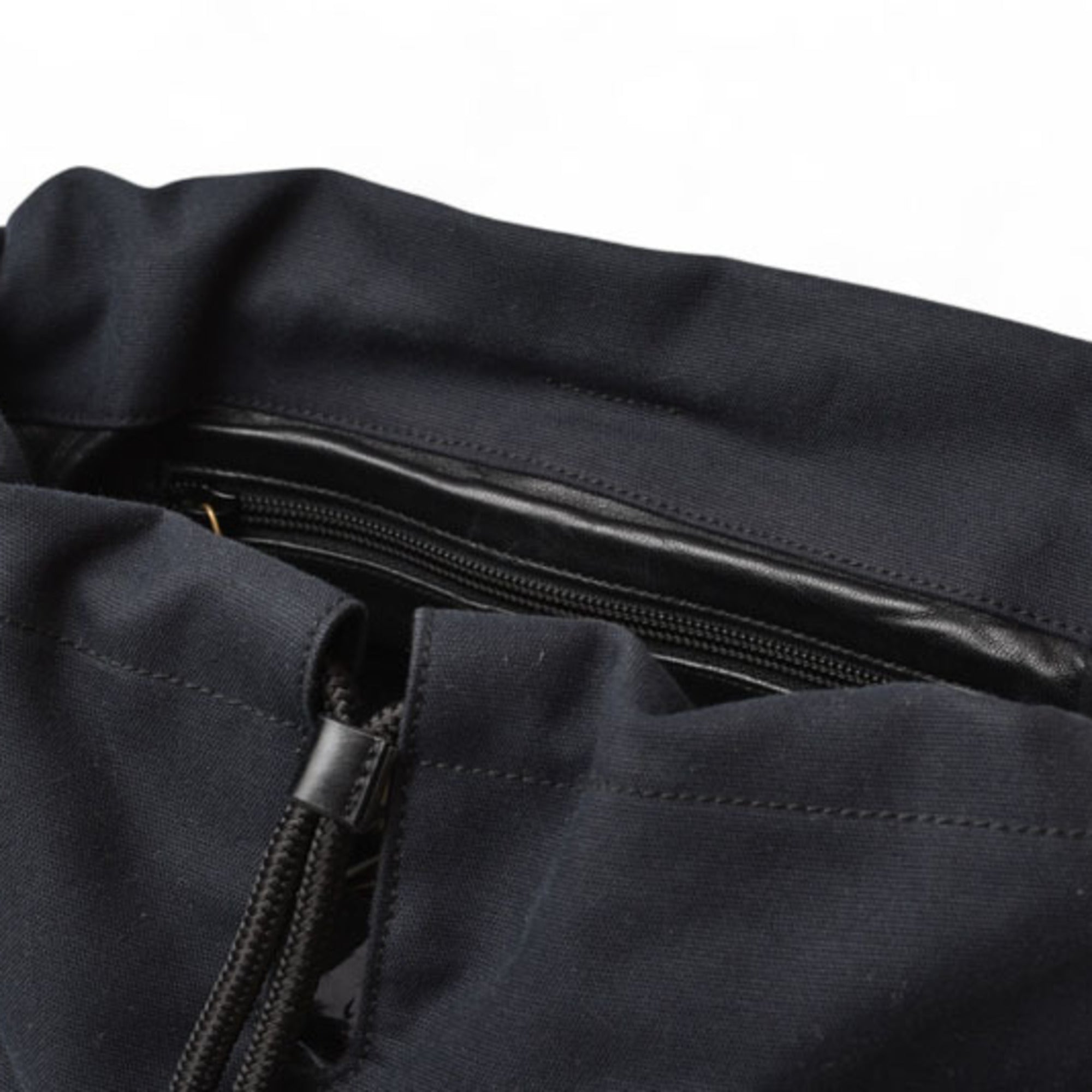 Gucci Black Cotton Canvas Shoulder Bag Sling Bag (Pre-Owned)