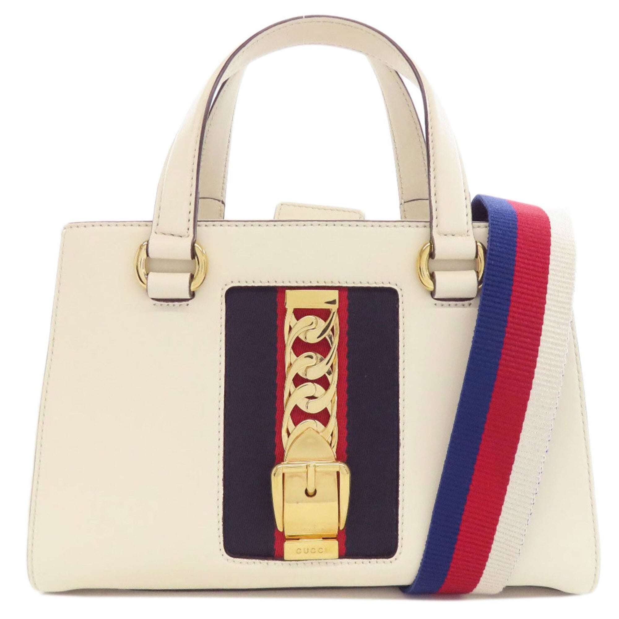 Gucci White Leather Handbag (Pre-Owned)
