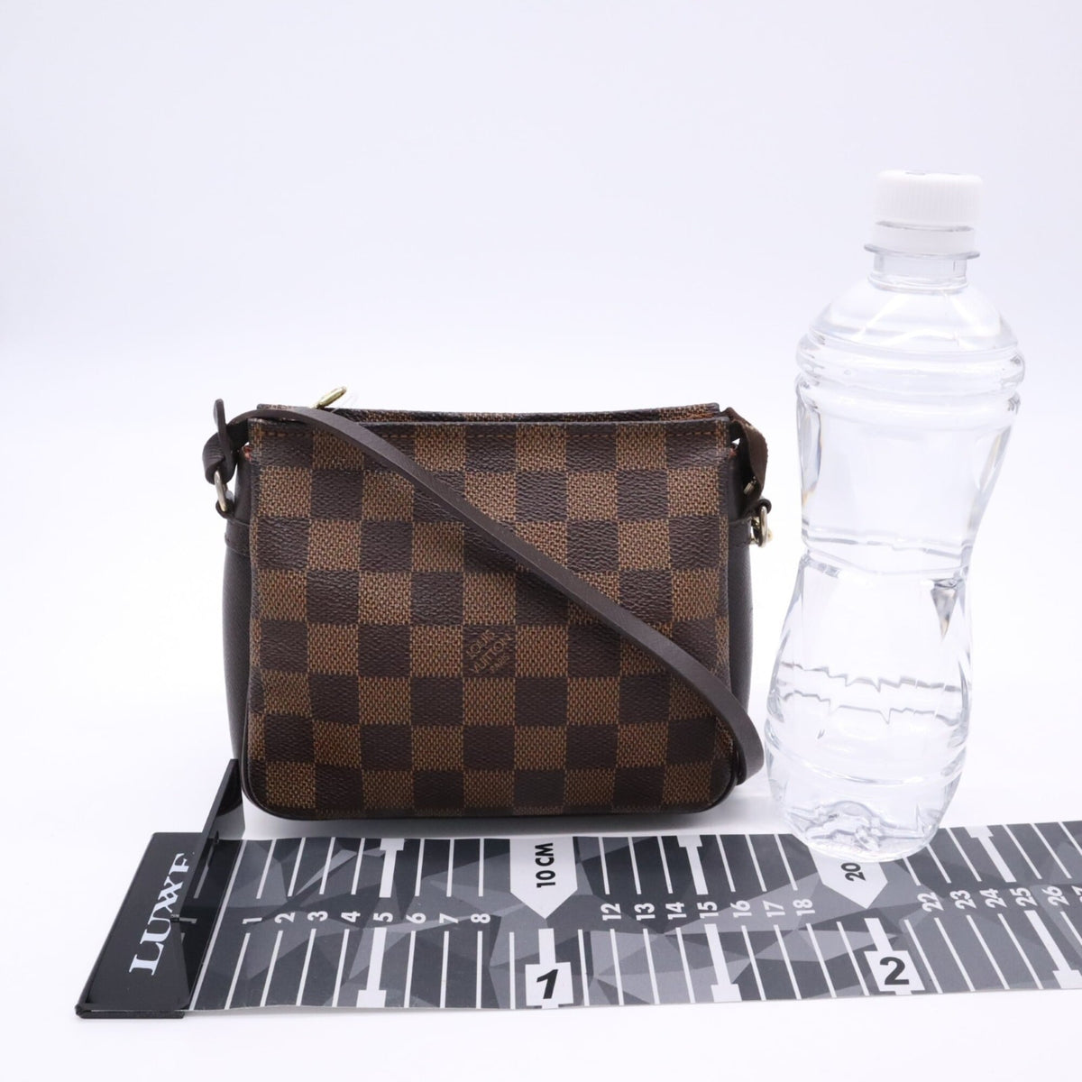 Louis Vuitton Beige Brown Coated Canvas Leather Handbag (Pre-Owned)