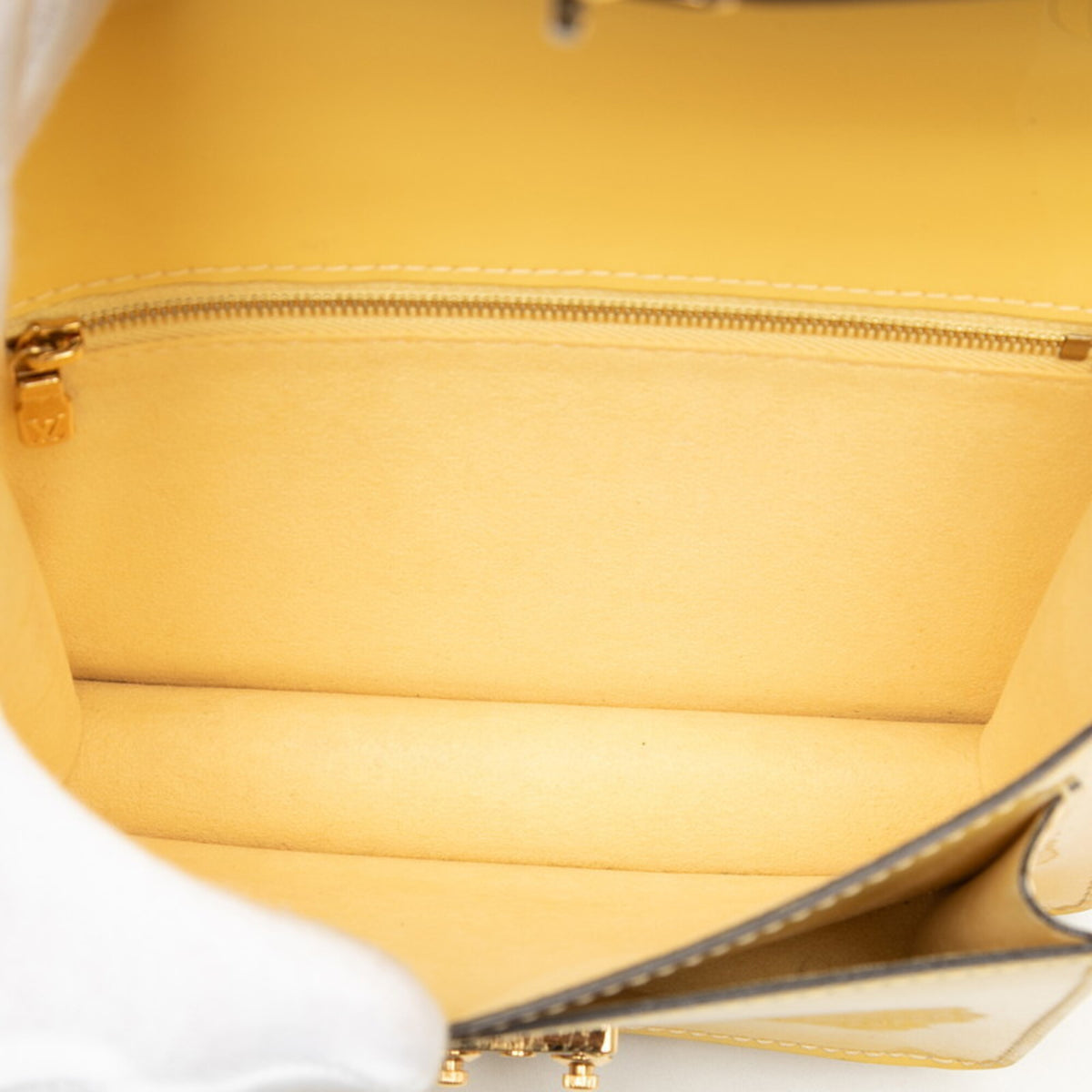 Louis Vuitton Vernis Yellow Patent Leather Handbag Shoulder Bag (Pre-Owned)