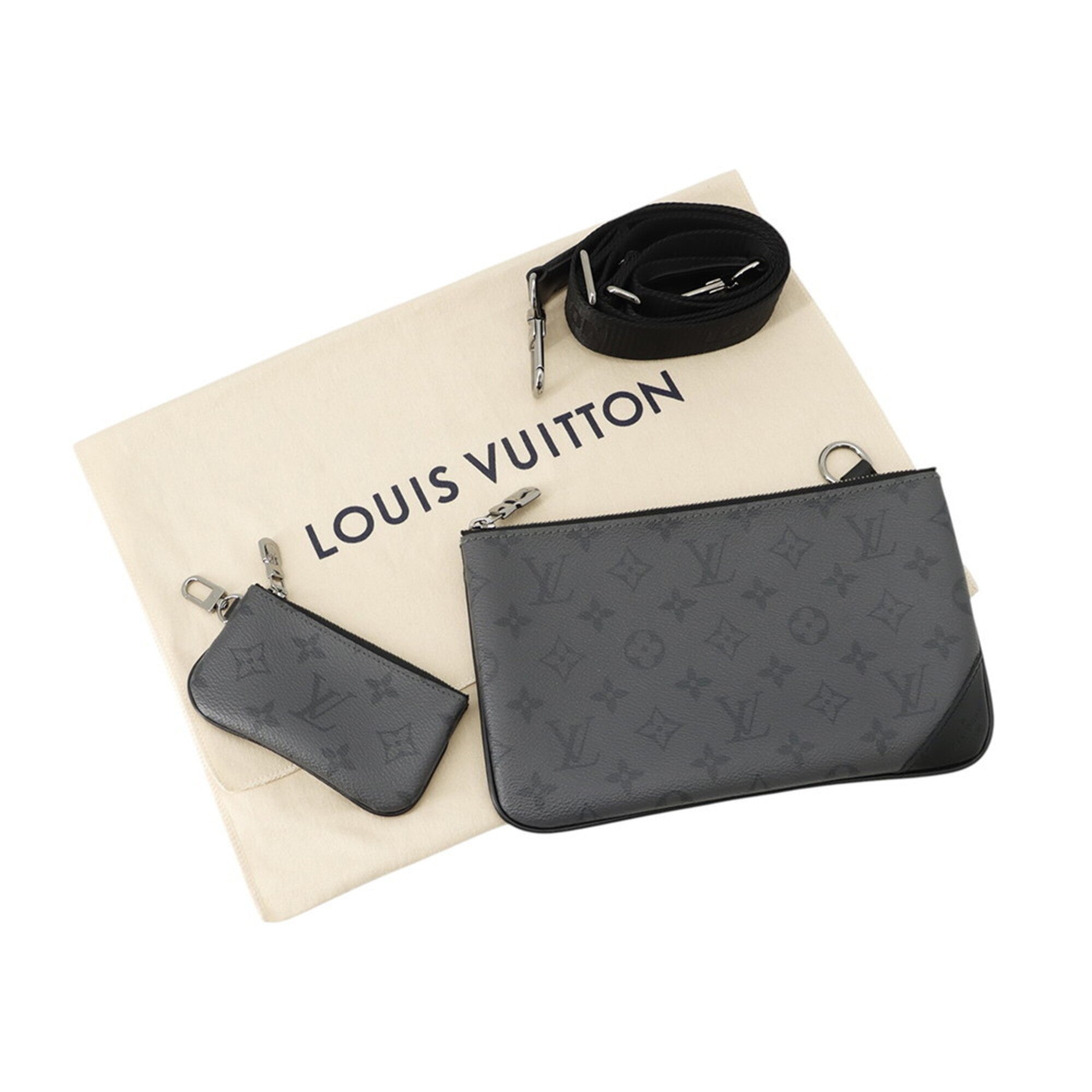 Louis Vuitton Monogram Eclipse Black Noir Monogram Eclipse Handbag Shoulder Bag (Pre-Owned)