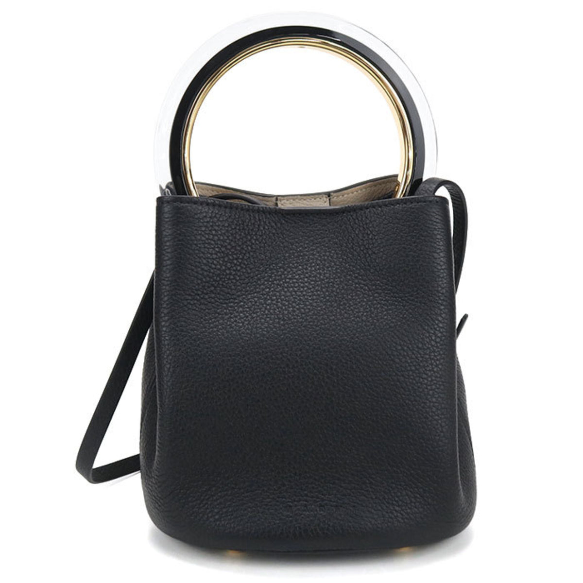 Marni Black Leather Handbag Pouch (Pre-Owned)