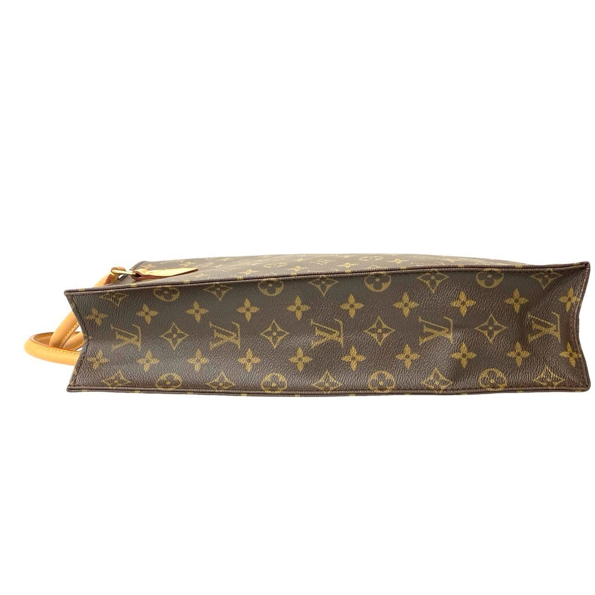 Louis Vuitton Brown Leather Pvc Handbag Tote Bag (Pre-Owned)