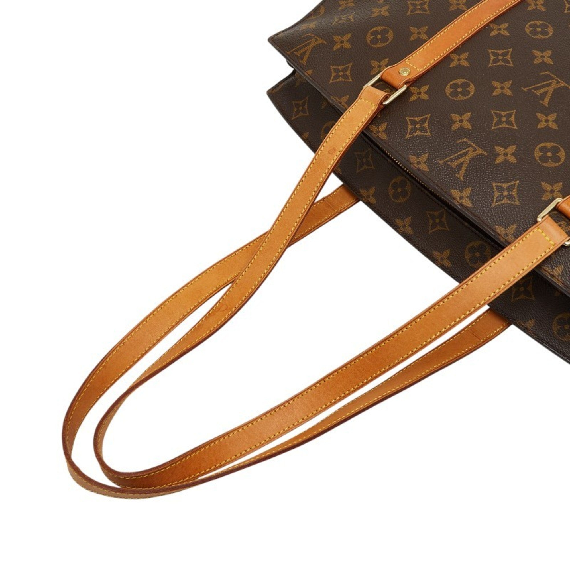 Louis Vuitton Brown Pvc Leather Tote Bag (Pre-Owned)