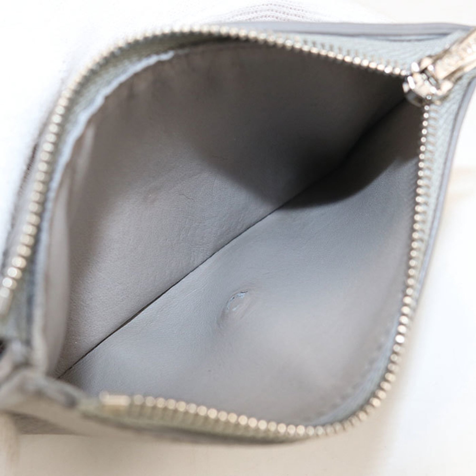 Loewe Gray Leather Wallet (Tri-Fold) (Pre-Owned)