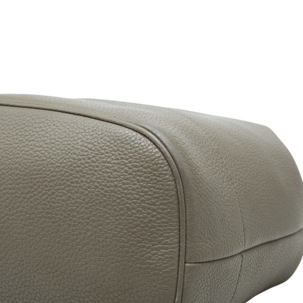 Prada Grayish Leather Handbag Shoulder Bag (Pre-Owned)