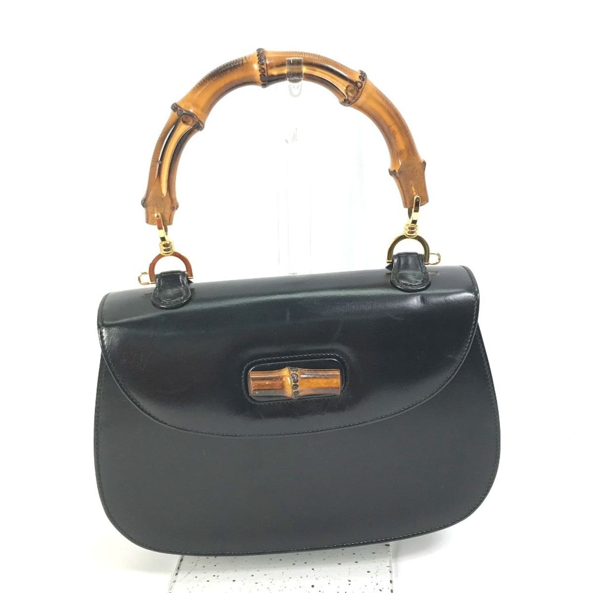Gucci Black Leather Handbag (Pre-Owned)