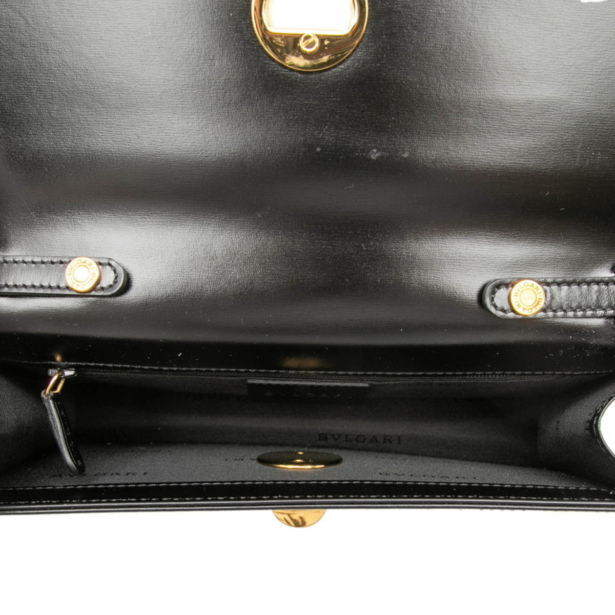 Bvlgari Black Leather Shoulder Bag (Pre-Owned)