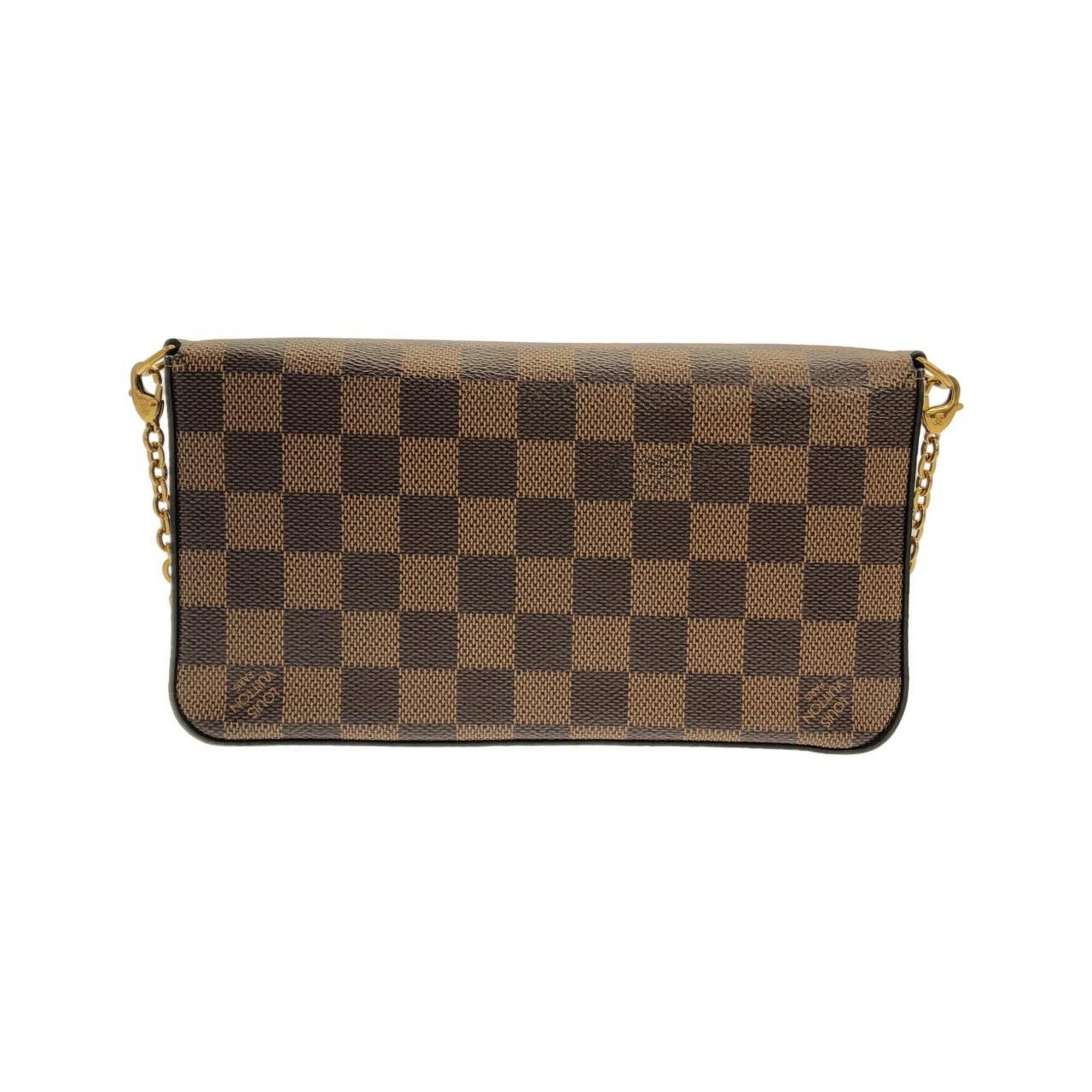 Louis Vuitton Brown Coated Canvas Pochette Shoulder Bag (Pre-Owned)
