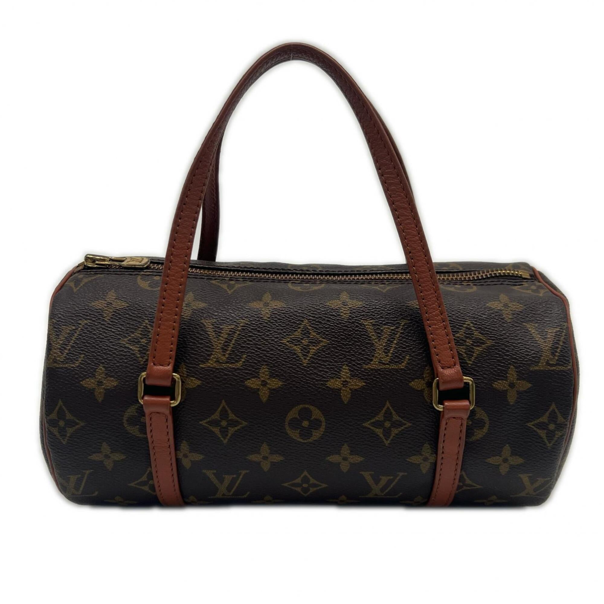 Louis Vuitton Monogram Brown Coated Canvas Leather Handbag (Pre-Owned)