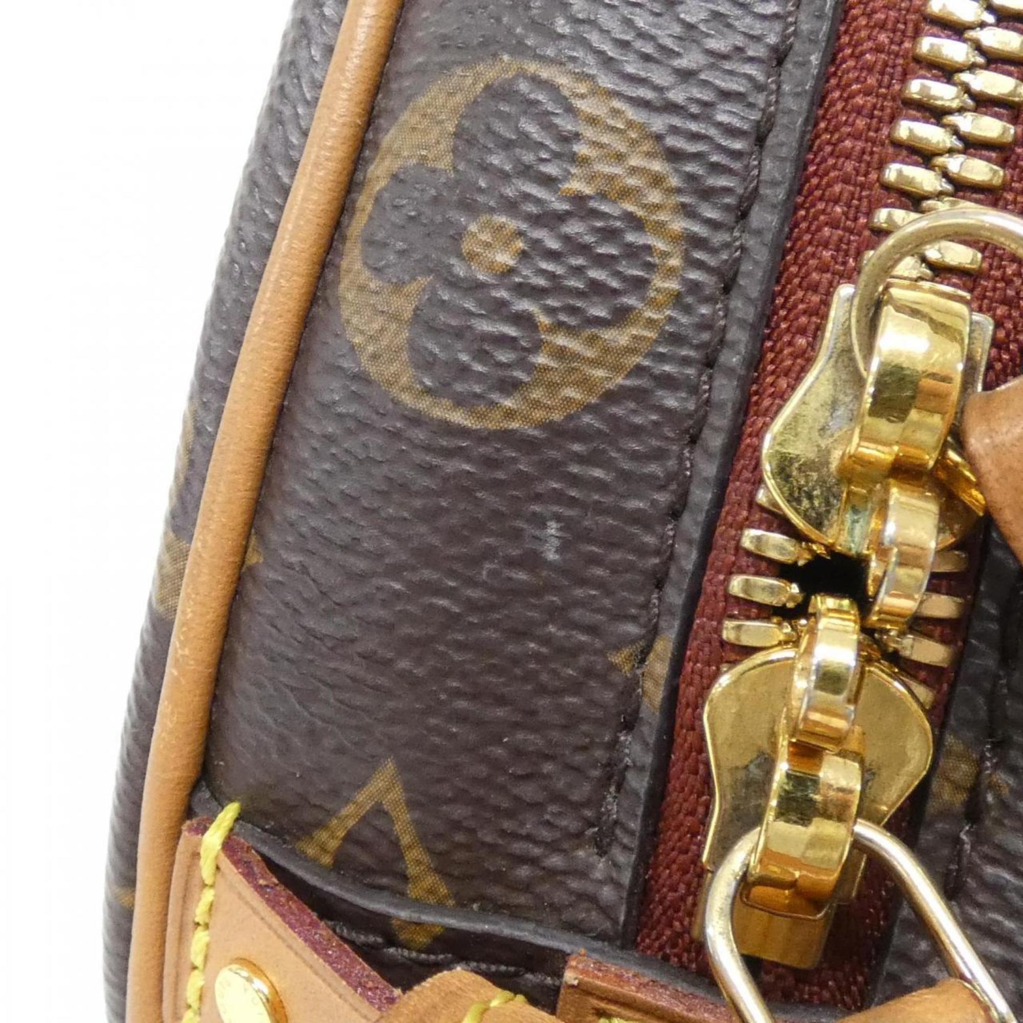 Louis Vuitton Monogram Marron Coated Canvas Shoulder Bag (Pre-Owned)