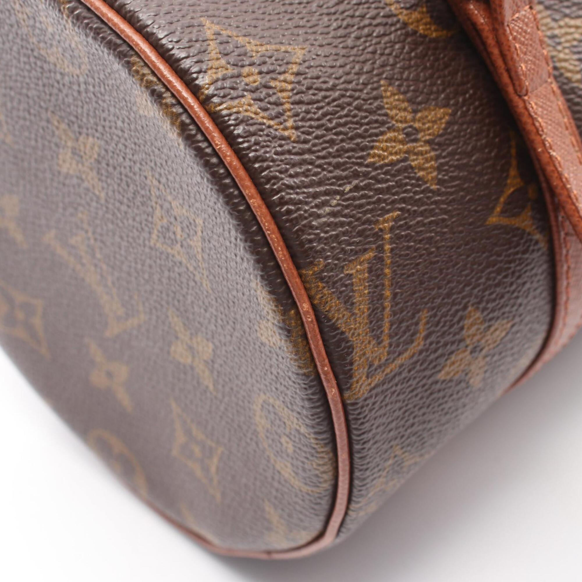 Louis Vuitton Monogram Brown Coated Canvas Leather Handbag (Pre-Owned)