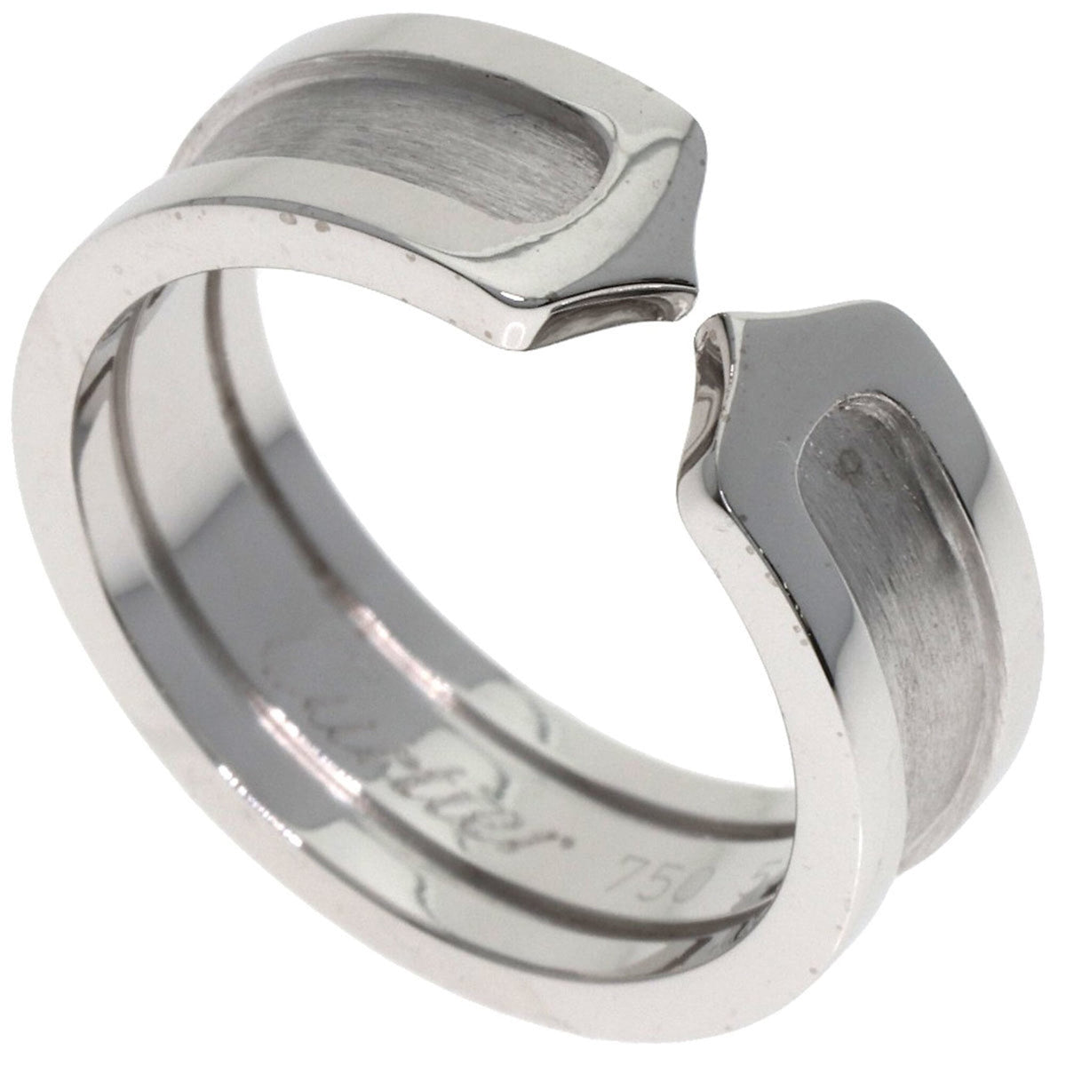 Cartier C2 White Gold (18K) Band Ring (Pre-Owned)