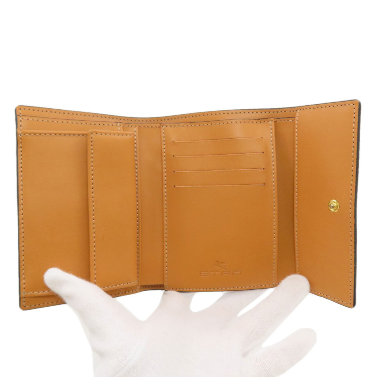 Etro Brown Pvc Wallet (Bi-Fold) (Pre-Owned)