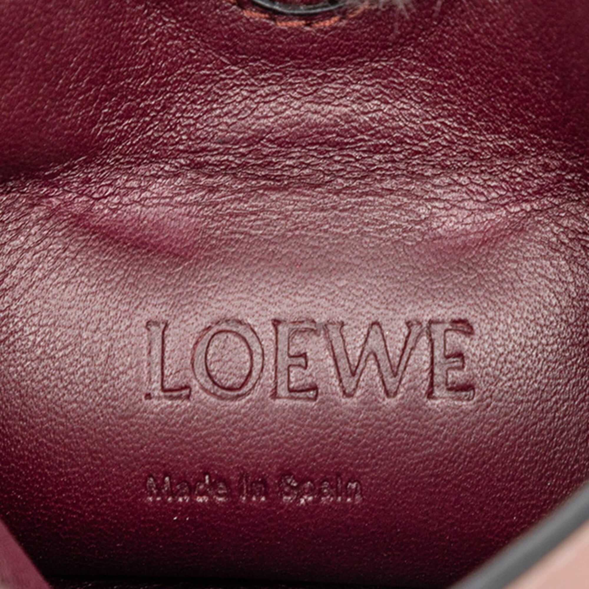 Loewe Pink Leather Handbag Pochette Pouch (Pre-Owned)