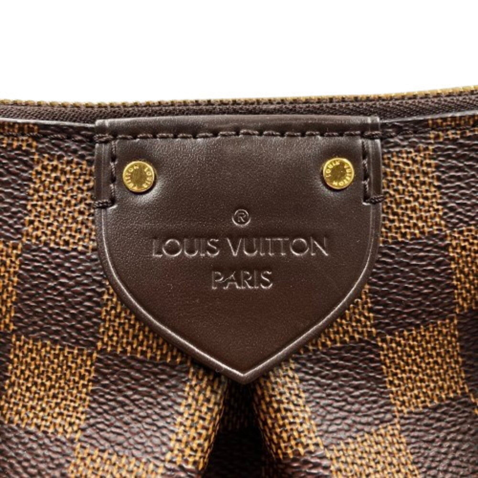 Louis Vuitton Brown Pvc Handbag Shoulder Bag (Pre-Owned)