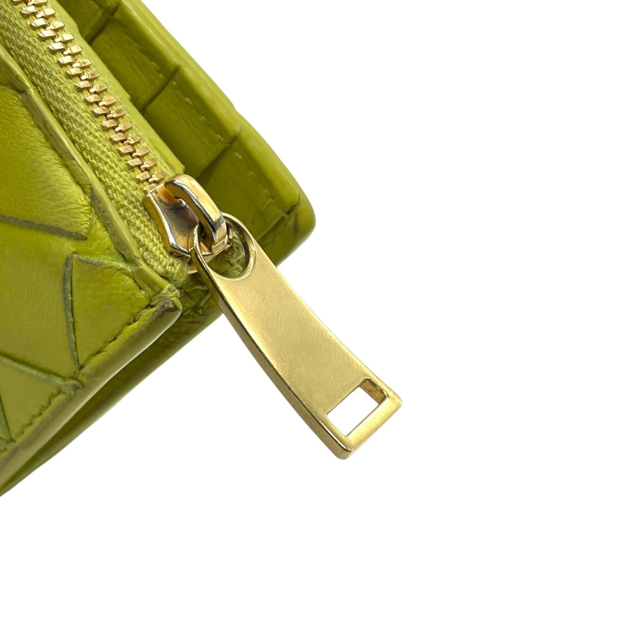 Bottega Veneta Green Intrecciato Wallet (Bi-Fold) (Pre-Owned)