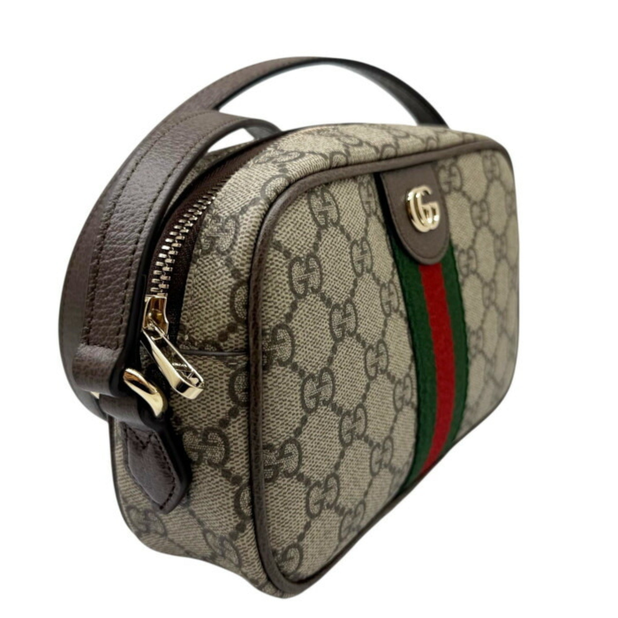 Gucci Beige Gg Canvas Shoulder Bag (Pre-Owned)