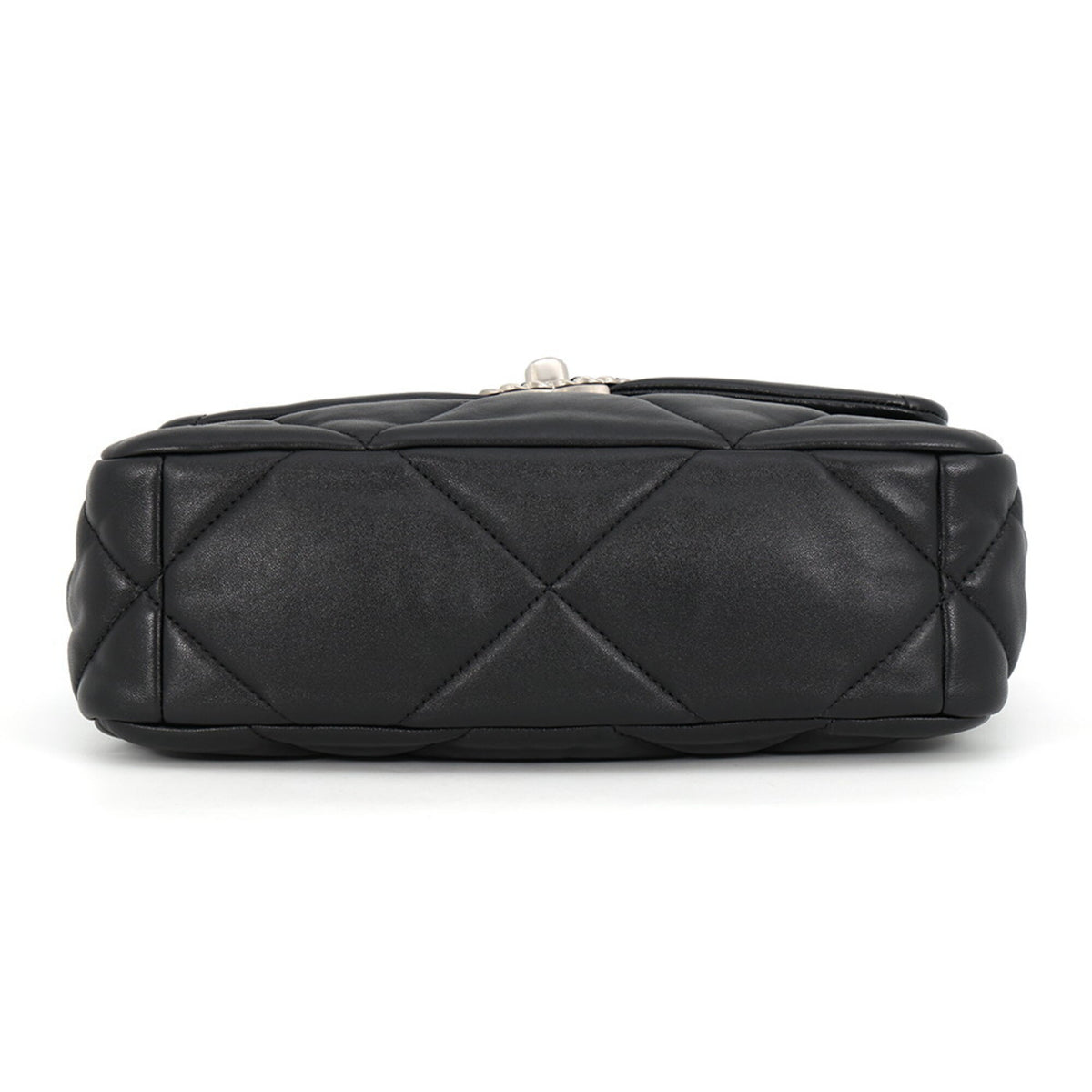 Chanel Black Leather Handbag Shoulder Bag (Pre-Owned)