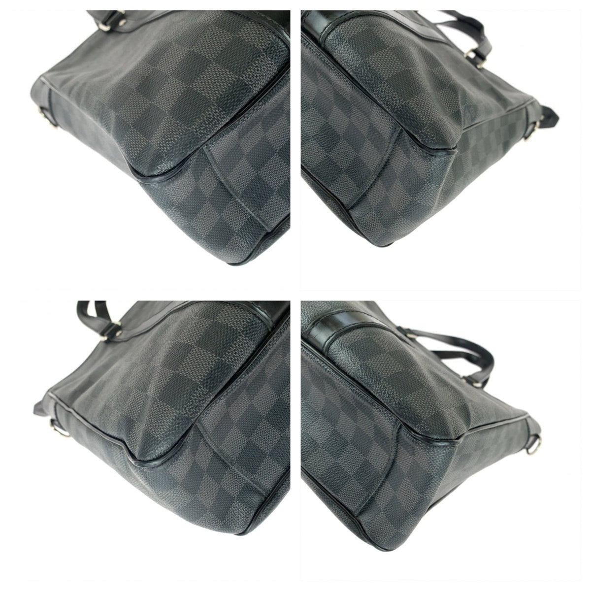 Louis Vuitton Black Pvc Leather Tote Bag (Pre-Owned)
