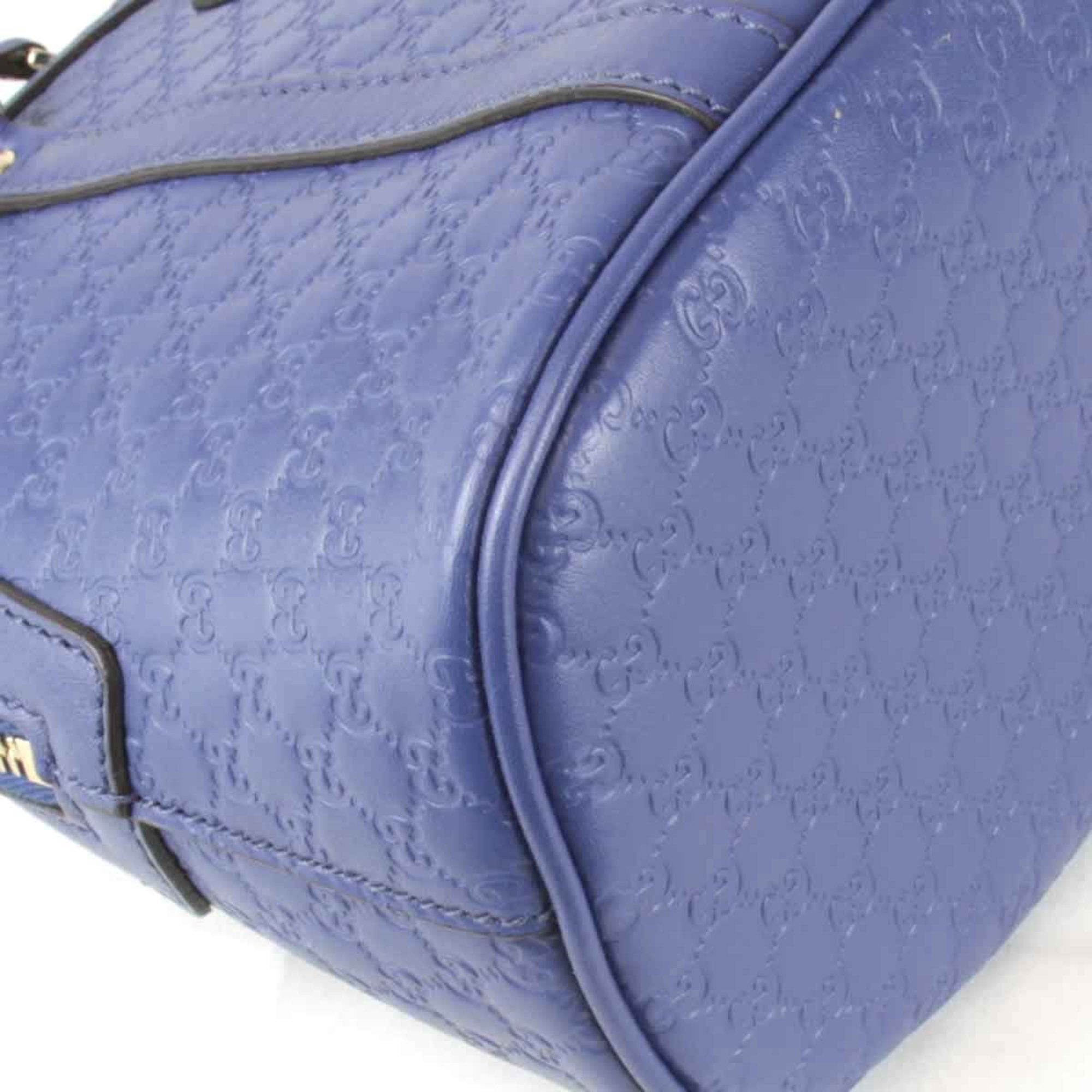 Gucci Blue Leather Handbag (Pre-Owned)