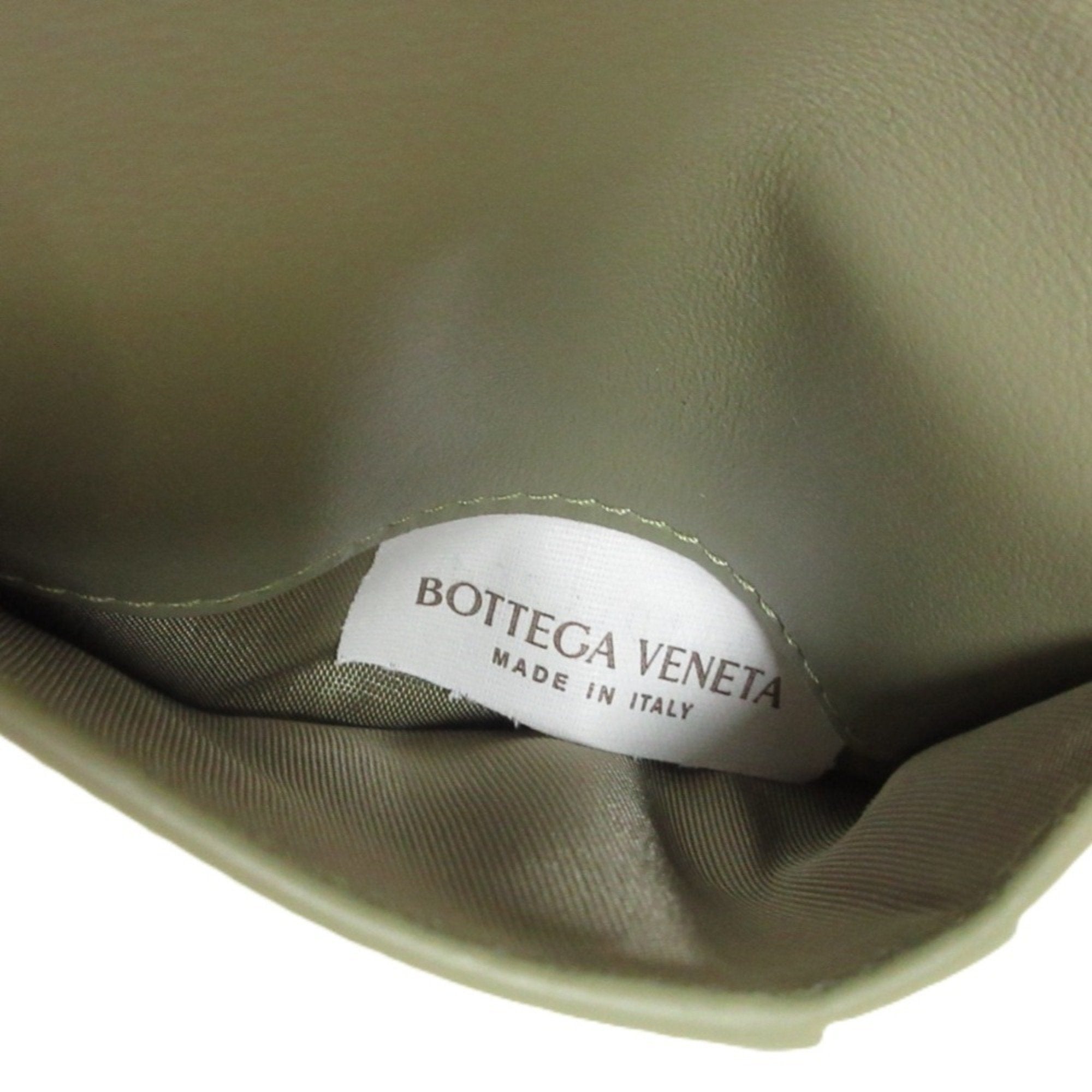 Bottega Veneta Khaki Leather Wallet (Bi-Fold) (Pre-Owned)