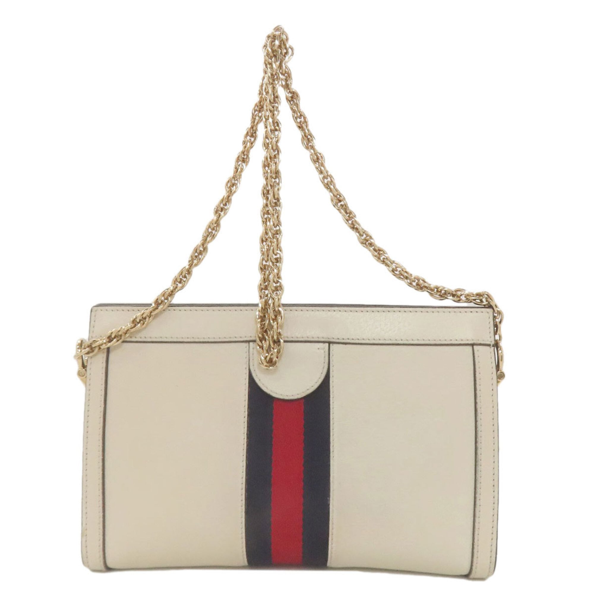 Gucci White Leather Shoulder Bag (Pre-Owned)
