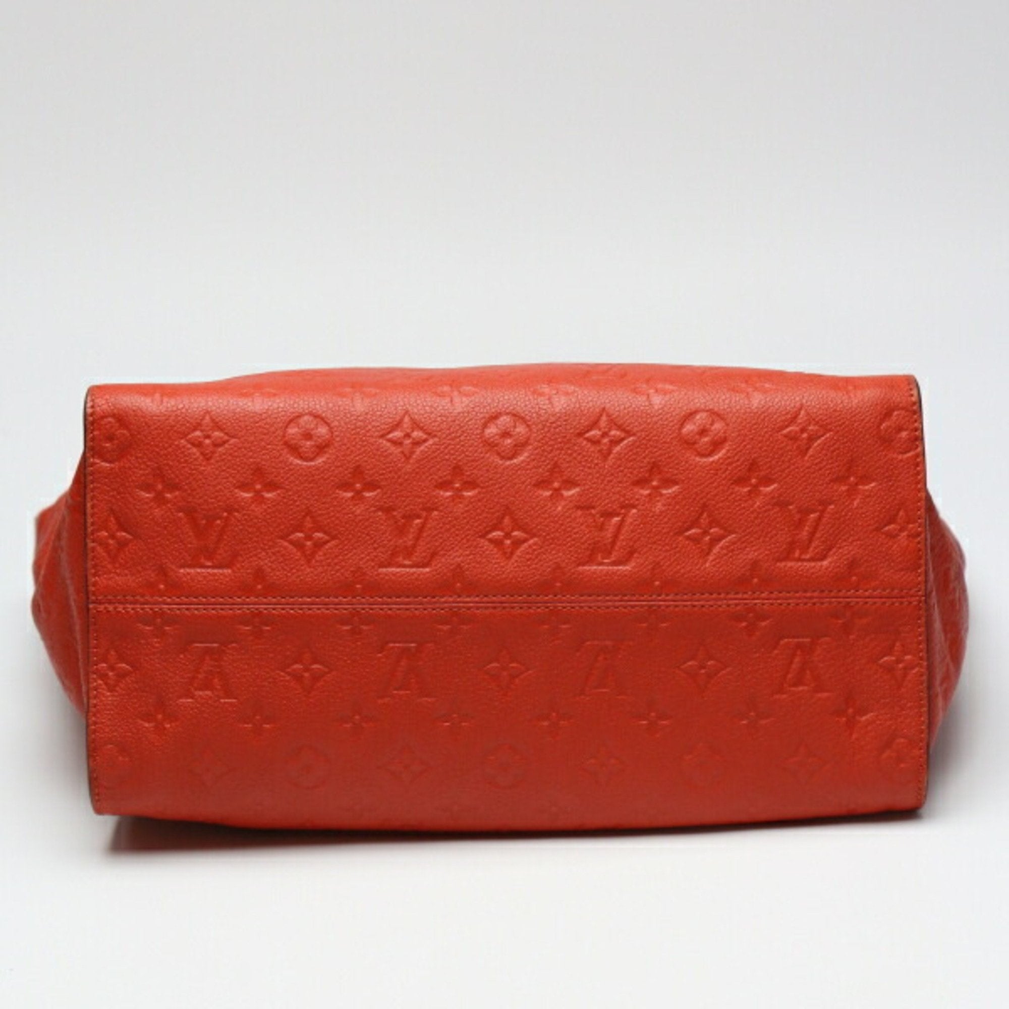 Louis Vuitton Red Color Monogram Empreinte Shoulder Bag Tote Bag (Pre-Owned)
