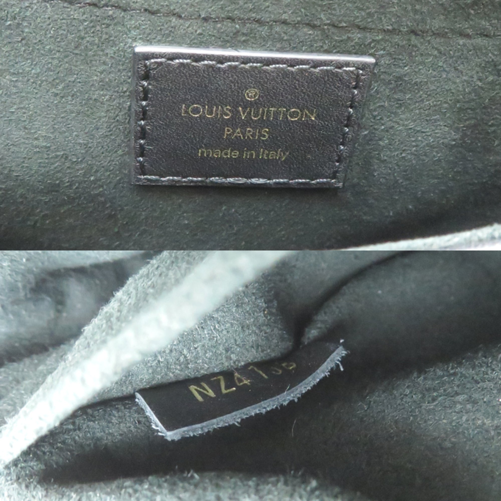 Louis Vuitton Black Leather Handbag (Pre-Owned)