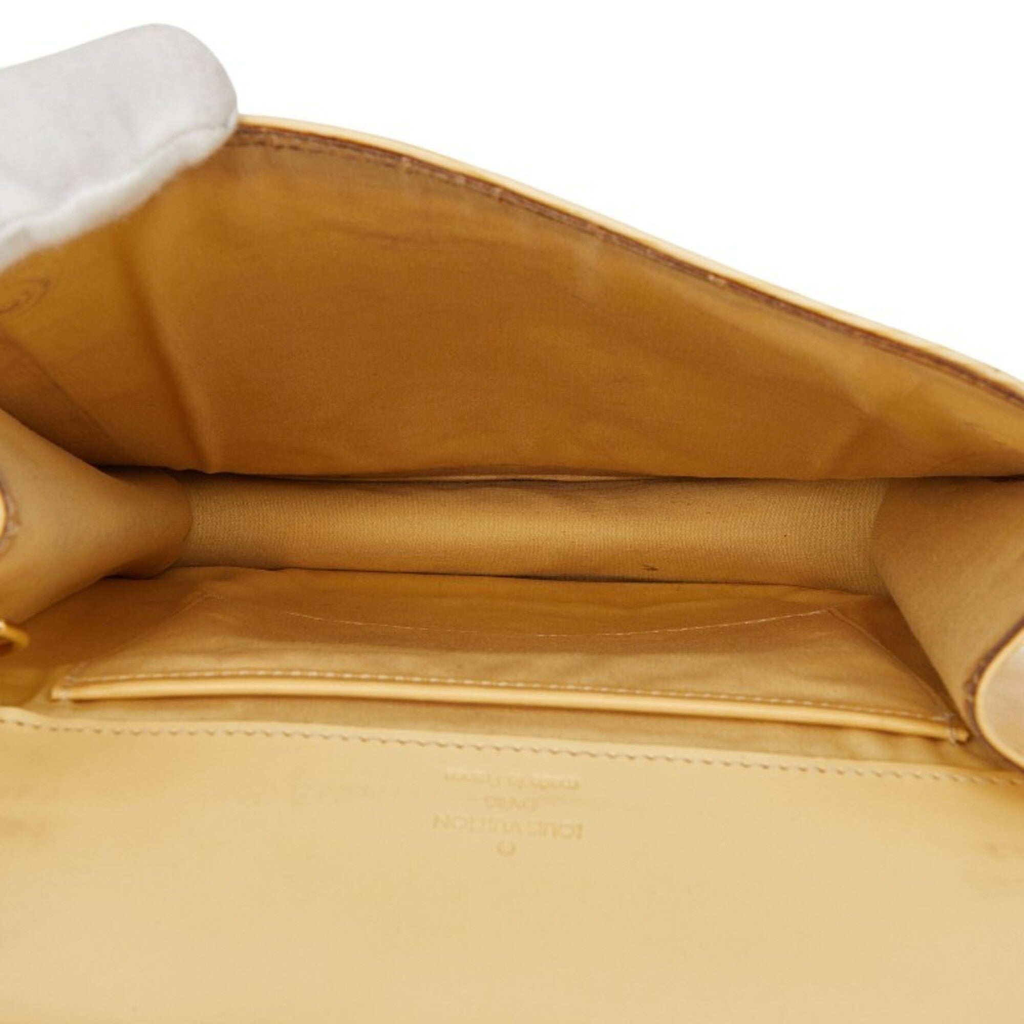 Louis Vuitton Vanilla Yellow Leather Shoulder Bag (Pre-Owned)