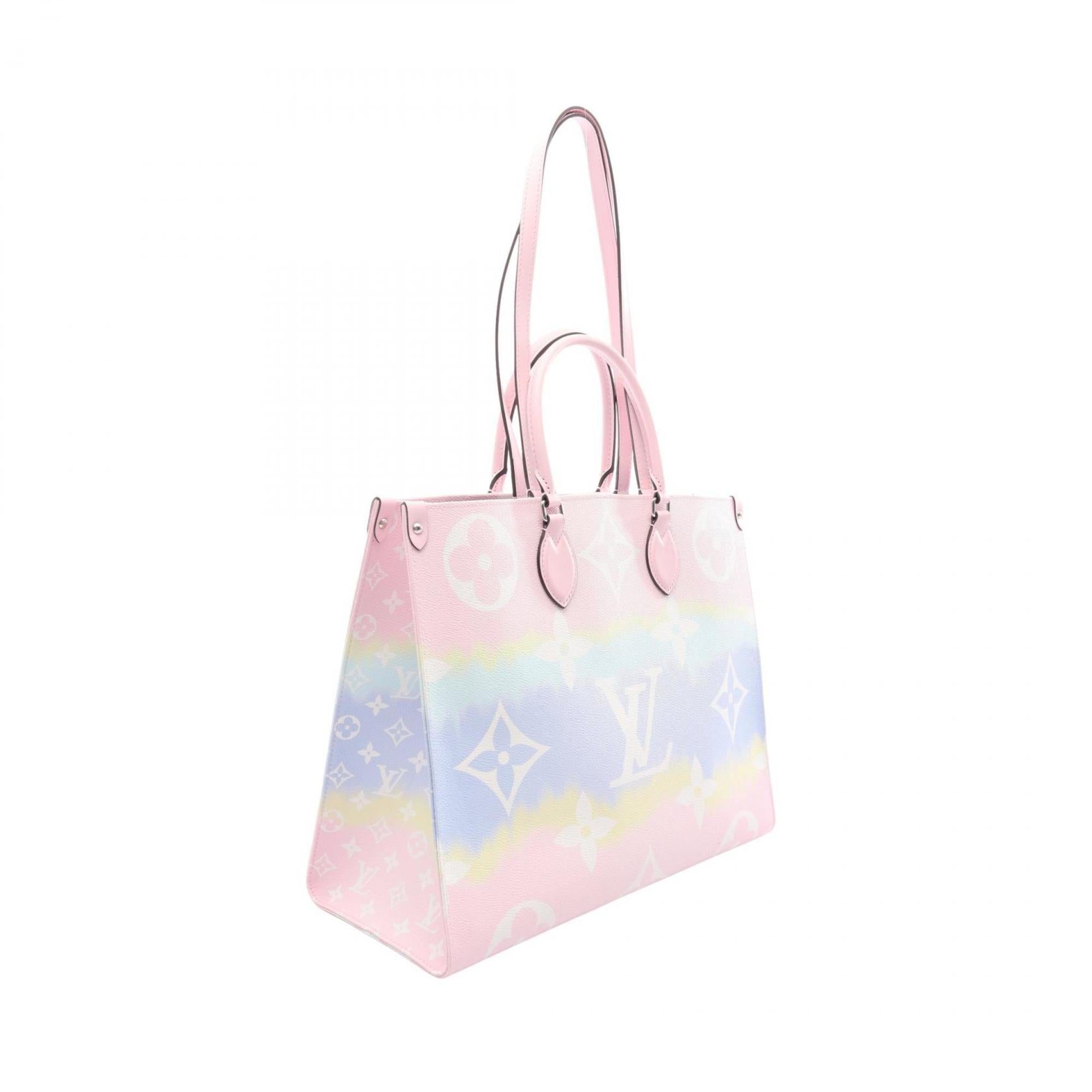 Louis Vuitton Multi-Color Pink Coated Canvas Leather Handbag Shoulder Bag (Pre-Owned)