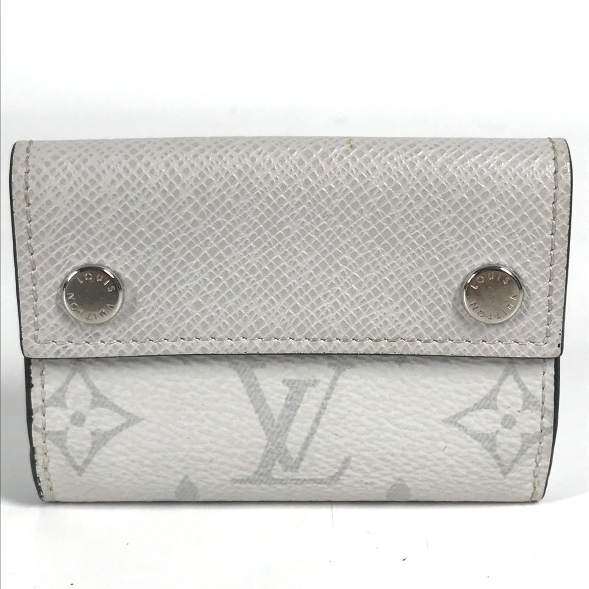 Louis Vuitton Taigarama Blanc White Taigarama Wallet (Tri-Fold) (Pre-Owned)