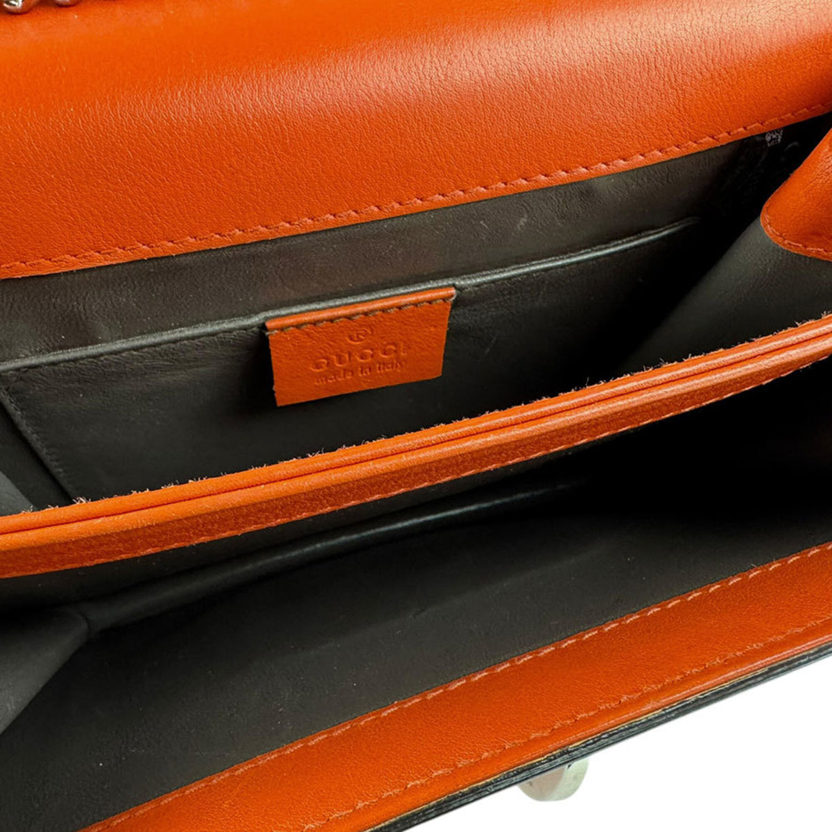 Gucci Orange Leather Shoulder Bag (Pre-Owned)