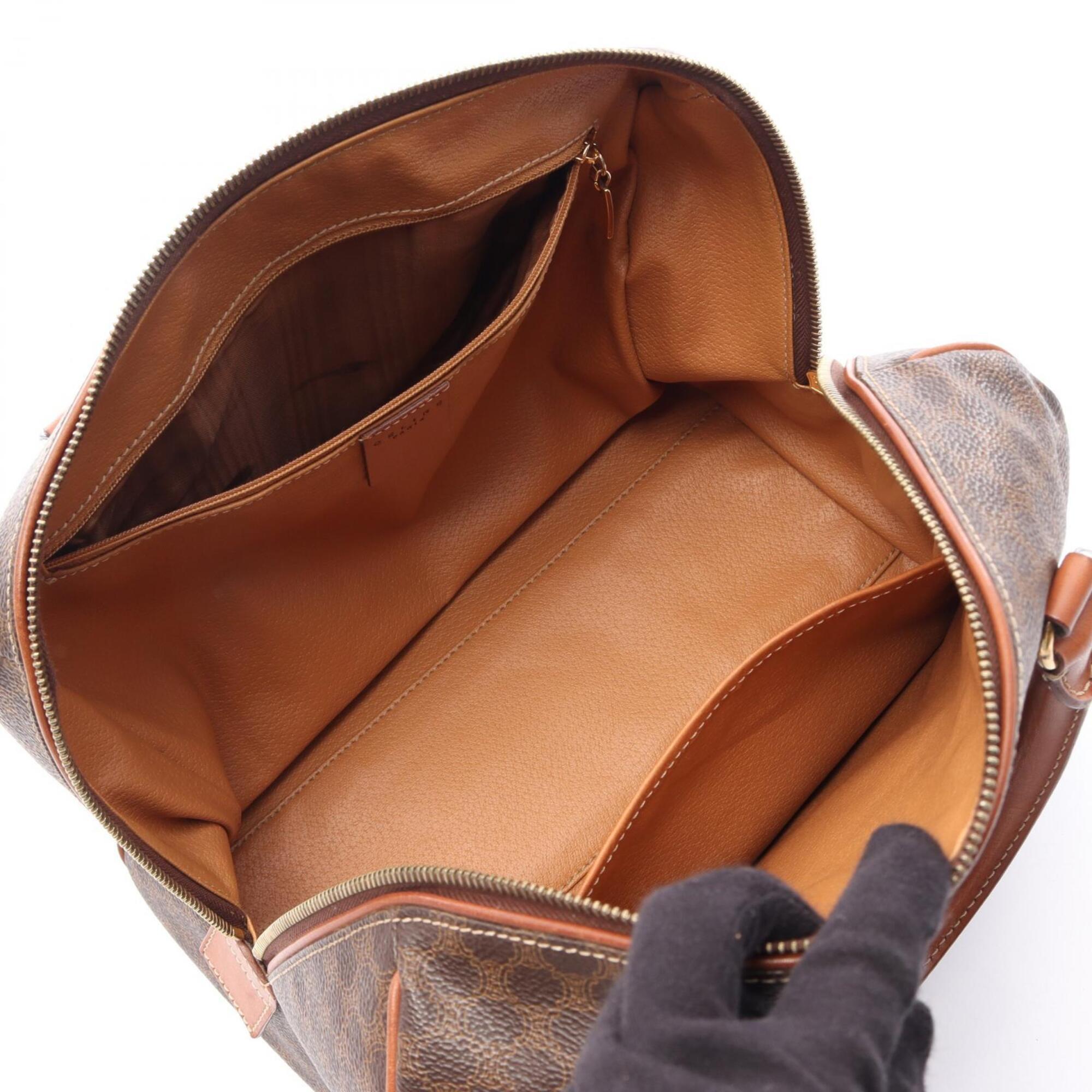 Celine Brown Coated Canvas Leather Handbag (Pre-Owned)