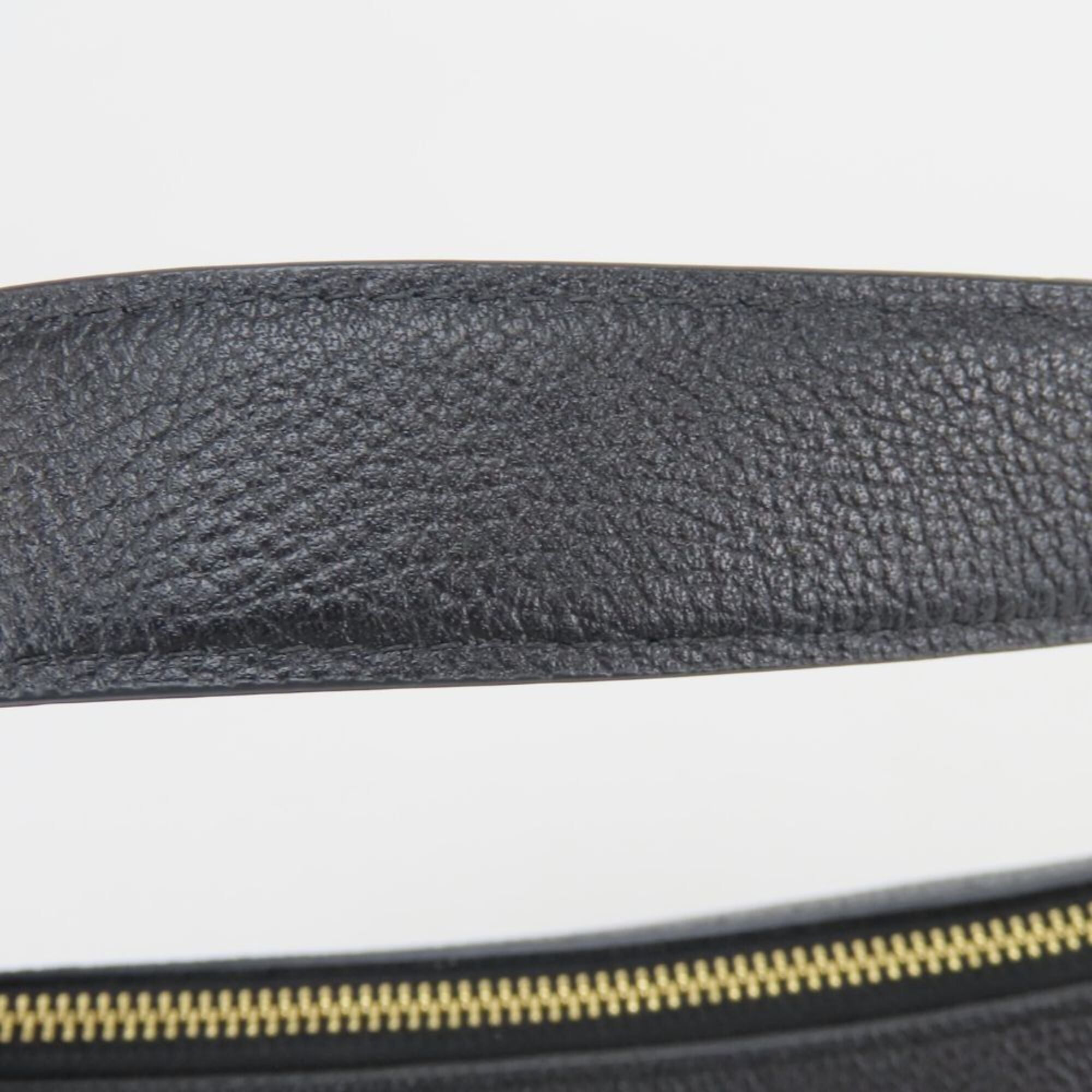 Coach Black Leather Shoulder Bag (Pre-Owned)