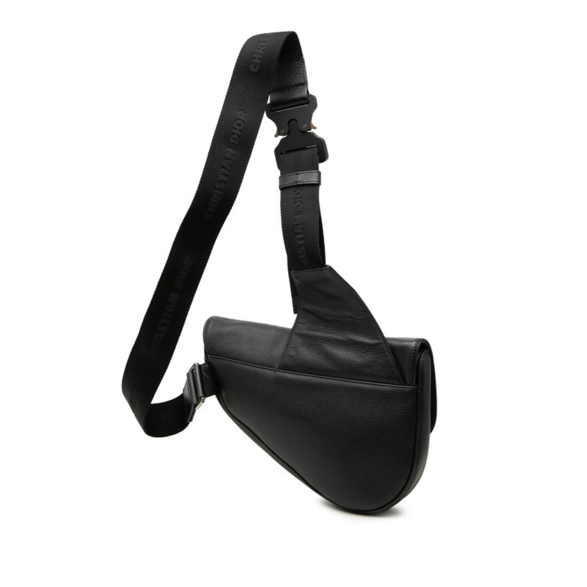 Christian Dior Black Leather Shoulder Bag Sling Bag (Pre-Owned)