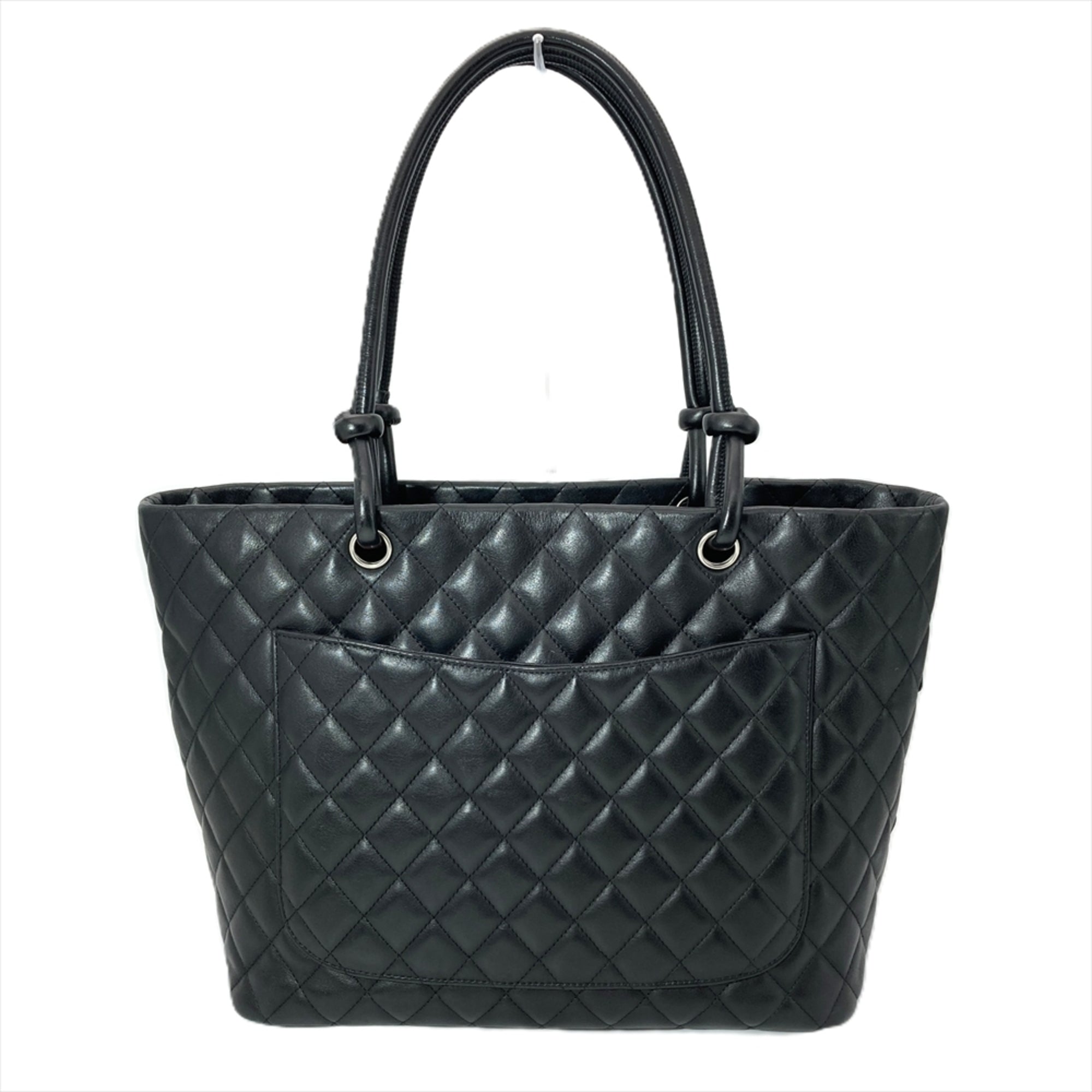 Chanel Black Leather Tote Bag (Pre-Owned)